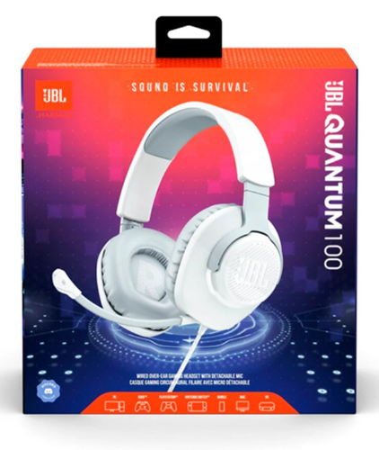 AUDIFONOS JBL QUANTUM 100 BLANCO
