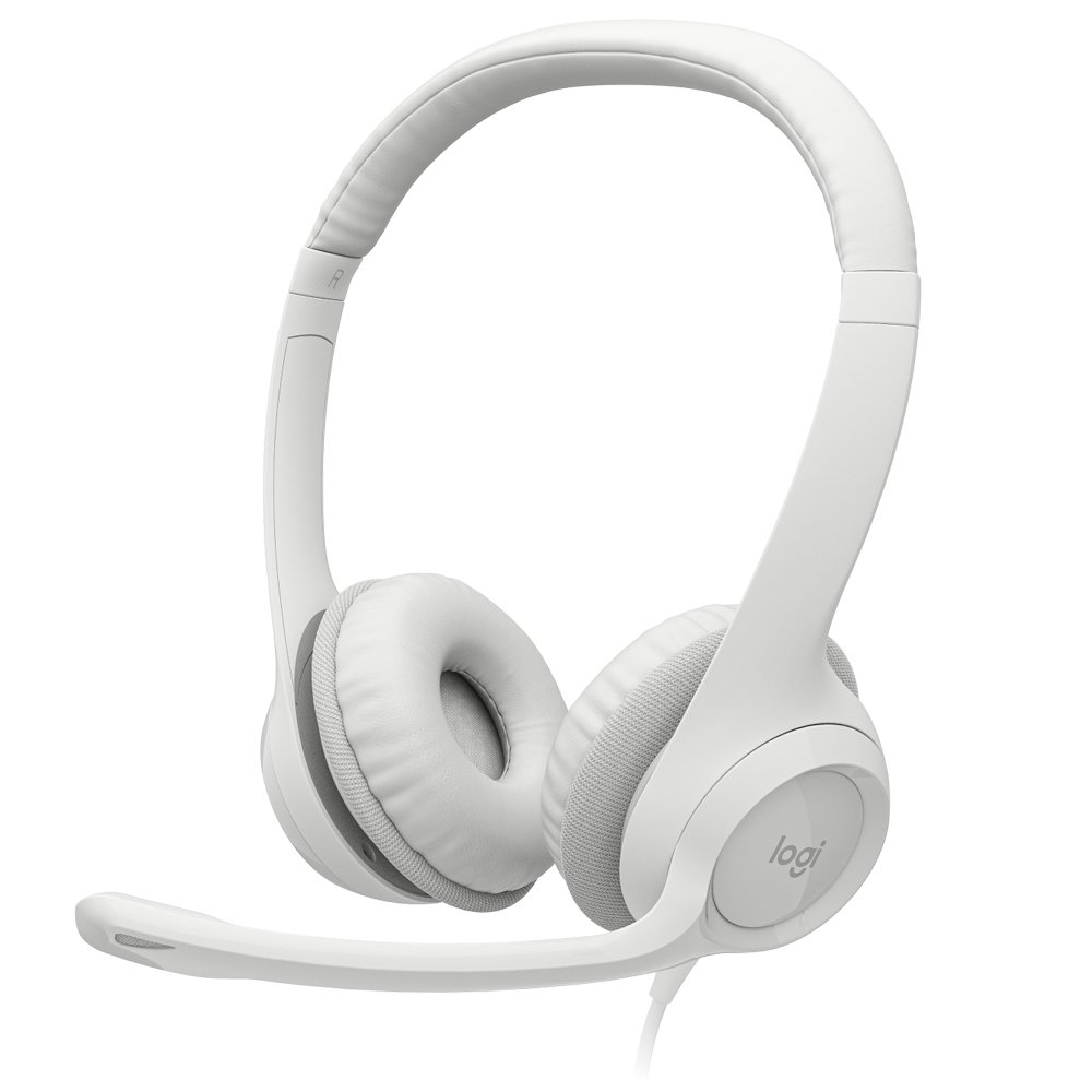 AUDIFONOS LOGITECH H390 BLANCO + MICROFONO USB