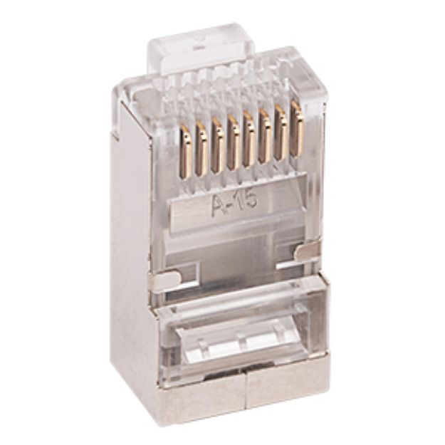 CONECTOR BLINDADO RJ45 CAT5 PACK 100