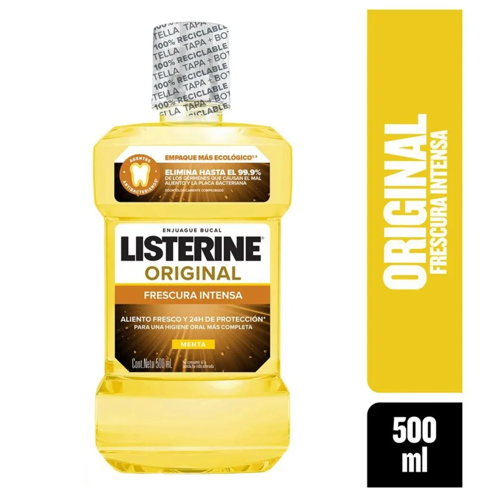 Enjuague Bucal Listerine Original Frescura Intensa 500 ml