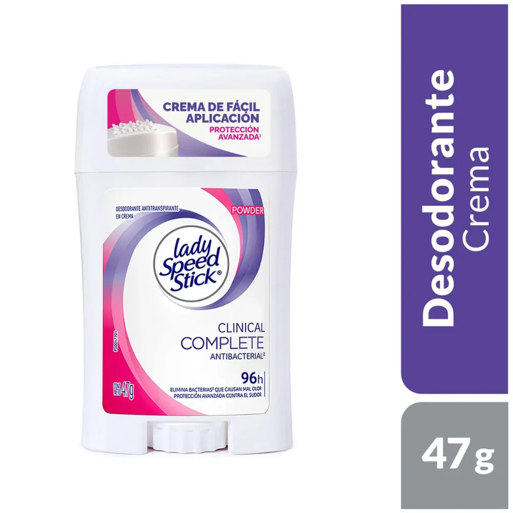 Desodorante Mujer Lady Speed Stick Clinico Powder Crema 47g