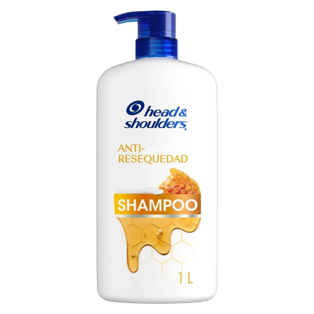 Shampoo Head & Shoulders Anti-Resequedad Nutrición Diaria, Miel Aceites y Esenciales 1l