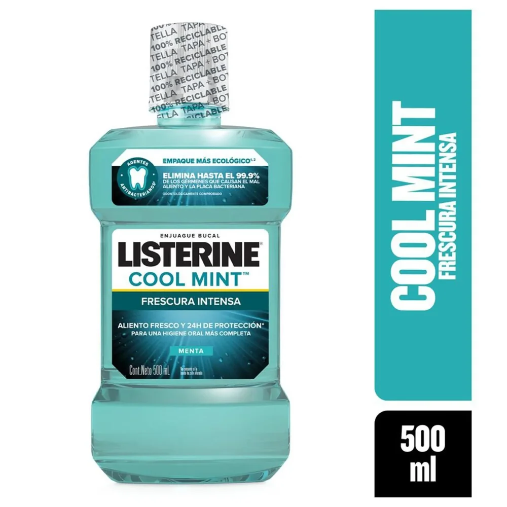 Enjuague Bucal Listerine Coolmint Frescura Intensa 500ml