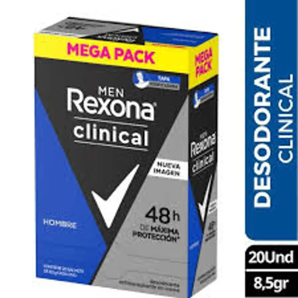 DESODORANTE REXONA CLINICAL SOBRE HOMBRE CAJA *20UN