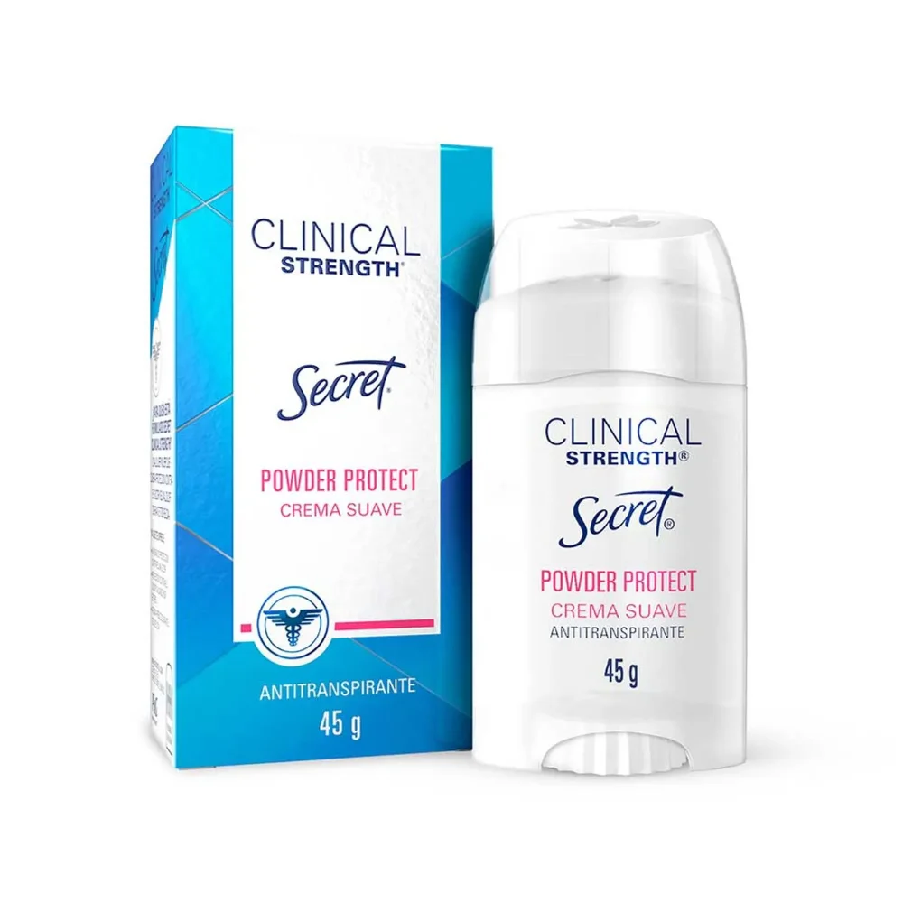 Crema Antitranspirante Secret Clinical Strength Powder Protect 45 grs