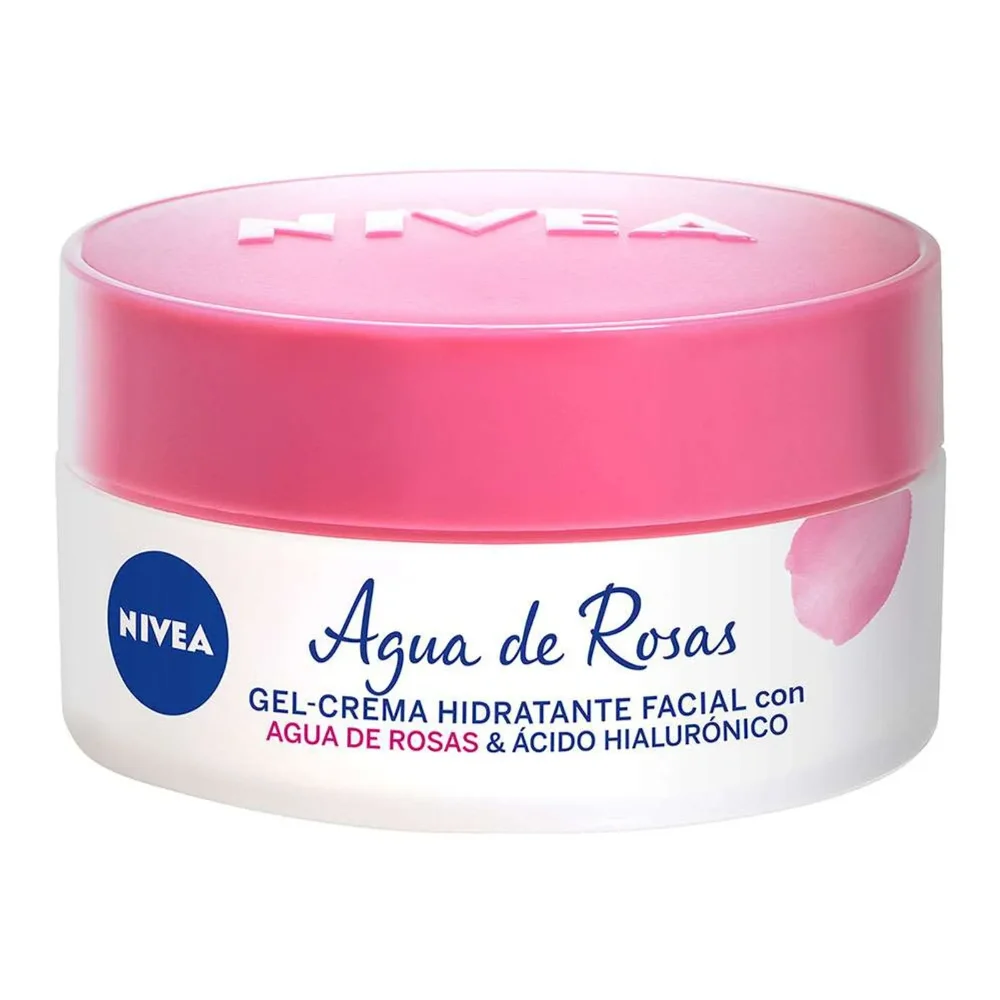 Gel Crema Hidratante Facial Nivea Agua De Rosas x50ml
