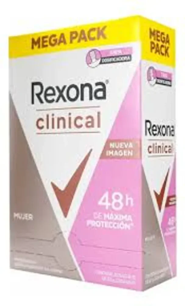 DESODORANTE REXONA CLINICAL SOBRE DAMA CAJA*20UN