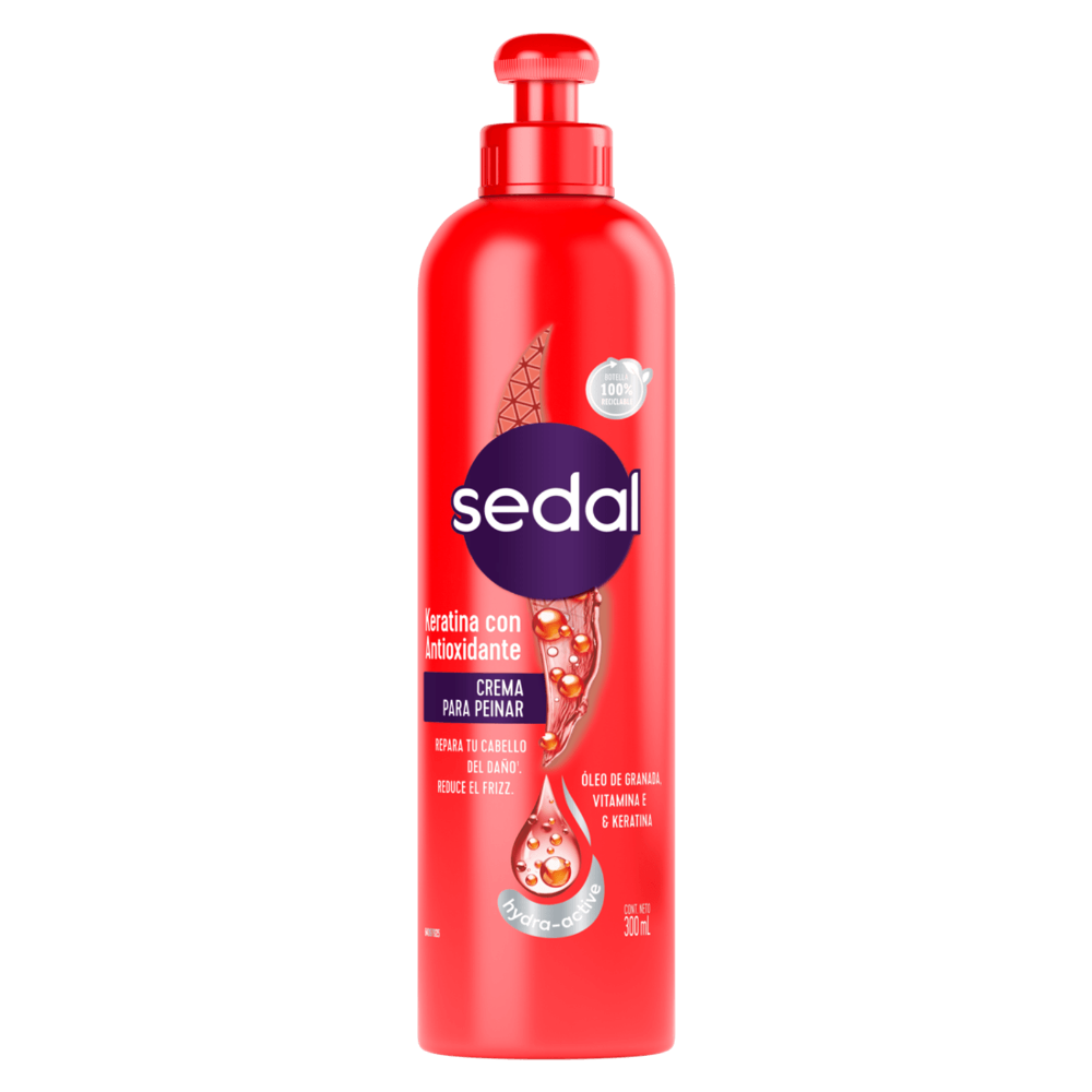 Crema para Peinar Sedal Keratina Antioxidante x300m