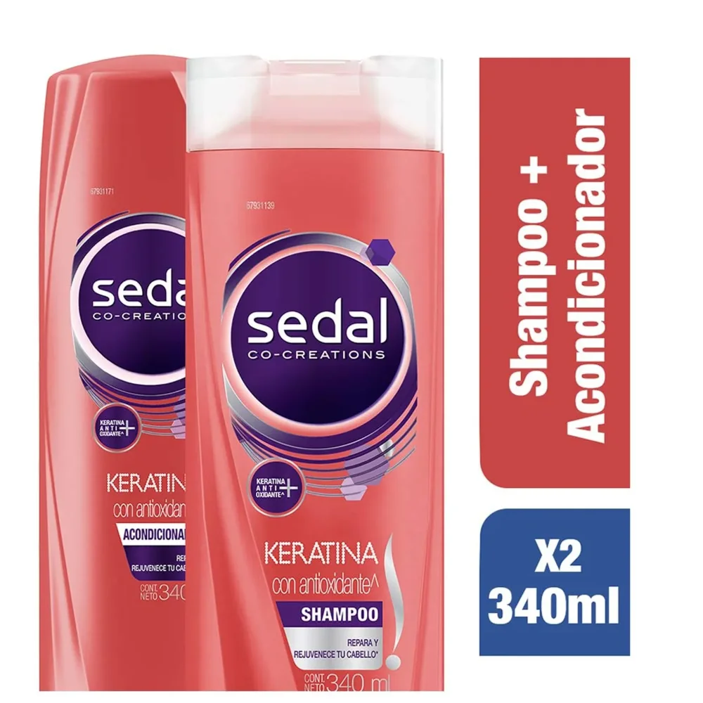pack sedal keratina anioxidante 340ml