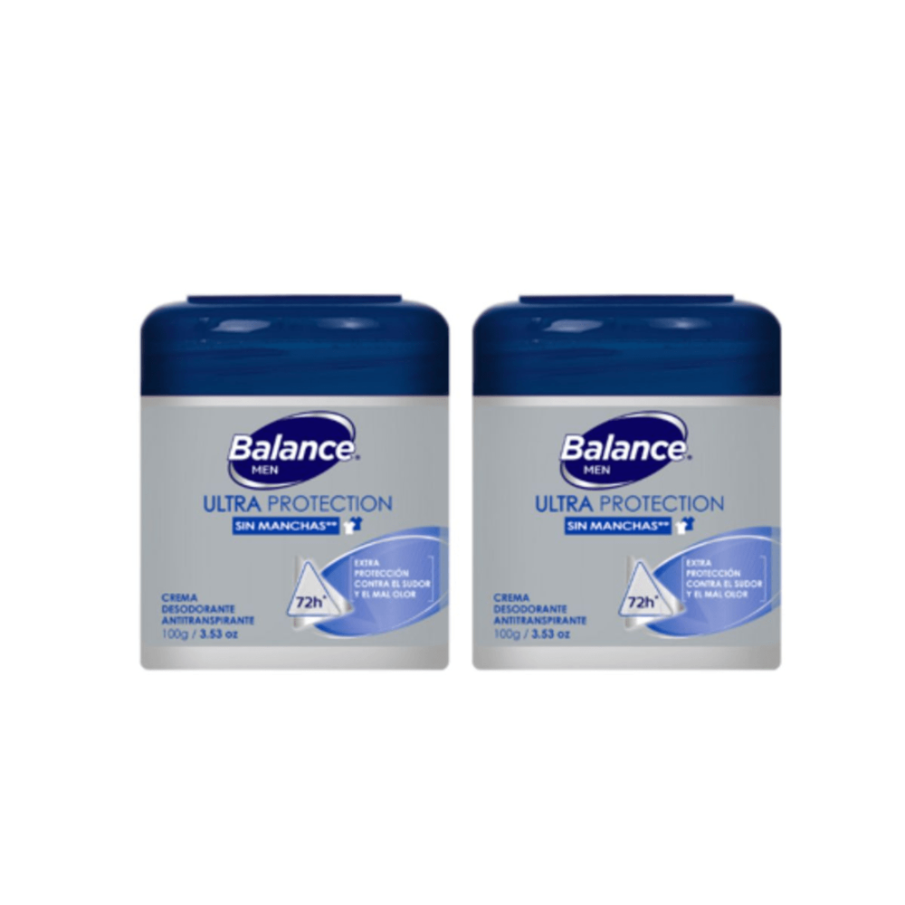 Desodorante Balance Crema Pote Protection Hombre 2x100gr