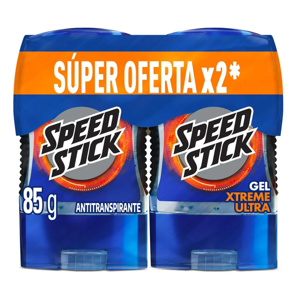 Desodorante Hombre Speed Stick 24/7 Xtreme Ultra Gel 85g x2 Unidades