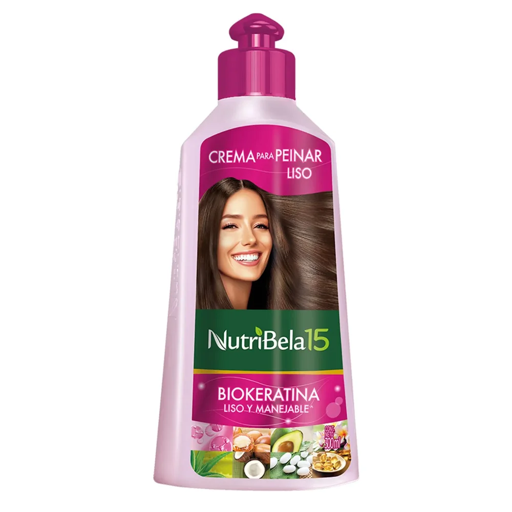 Crema Peinar Nutribela Liso Biokeratina 300ml