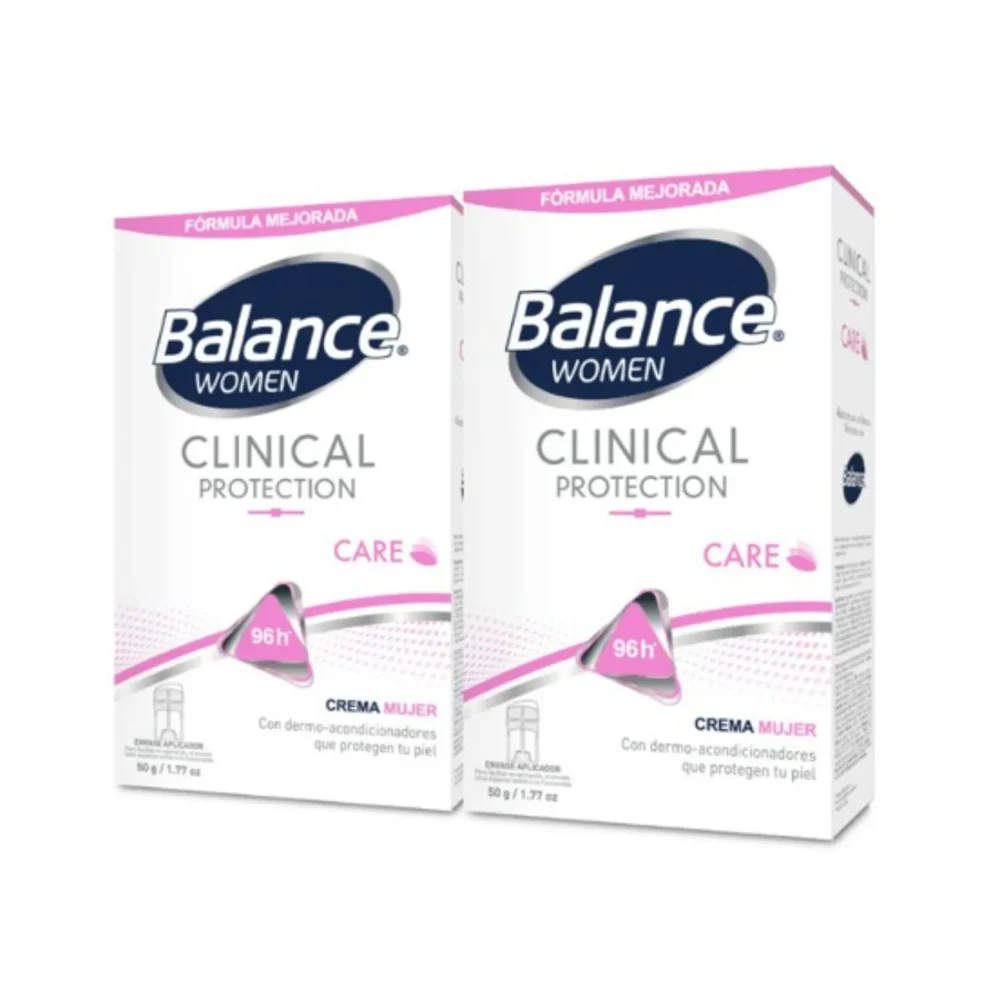 Desodorante Balance Crema Clinical Care Mujer 2x50gr