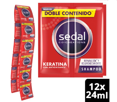SHAMPOO SEDAL KERATINA INSACHET X12