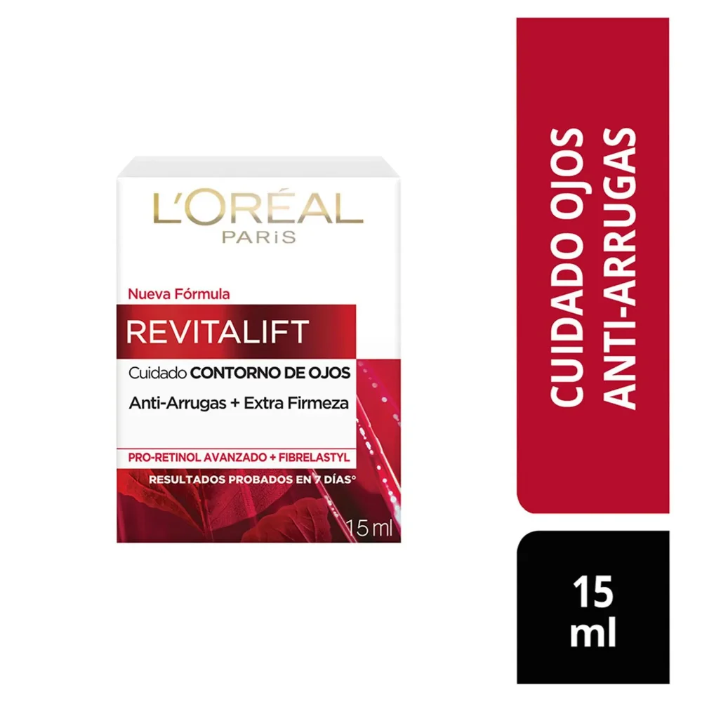 Crema para ojos L'Oréal Paris Revitalift antiarrugas acción intensa x15g