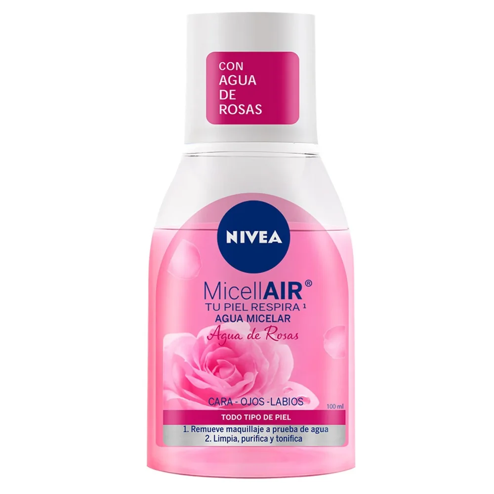Agua Nivea micelar facial rosas x100ml