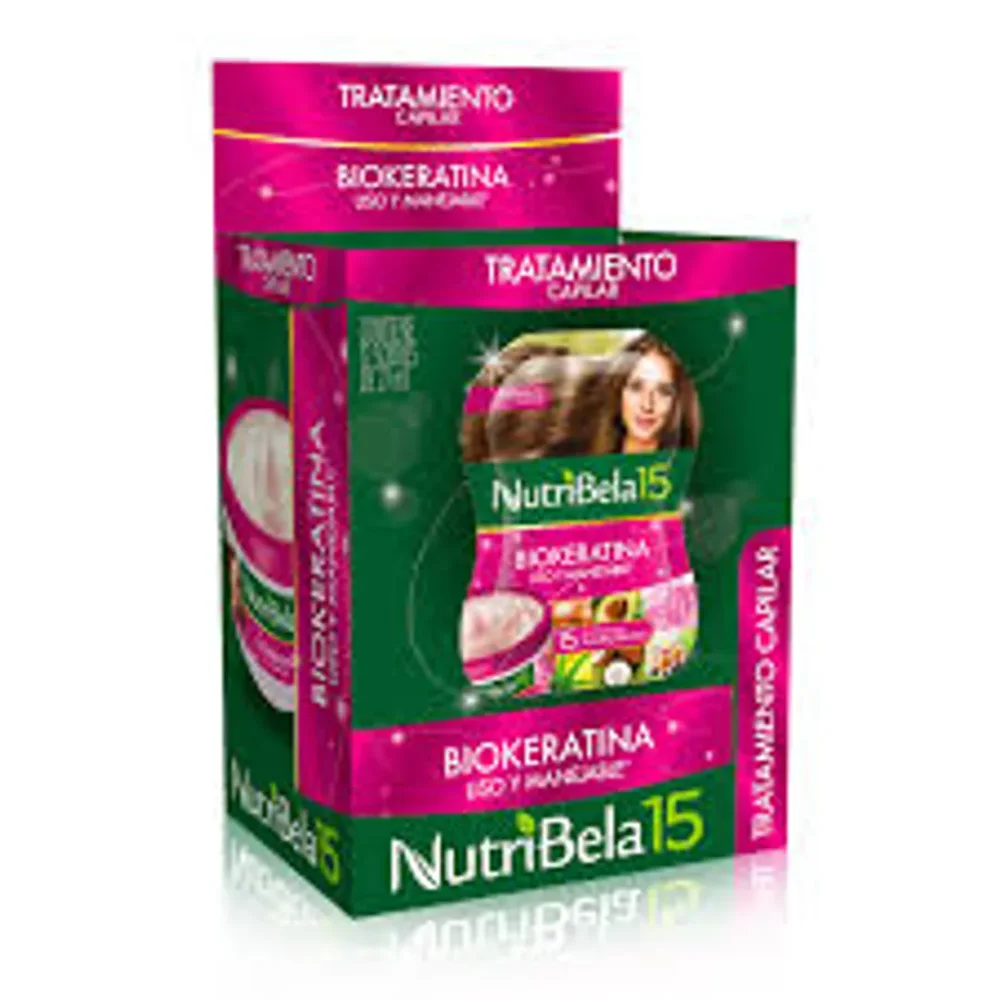 TRATAMIENTO BIOKERATINA NUTRIBELA SOBRE CAJA *12UN 18ML