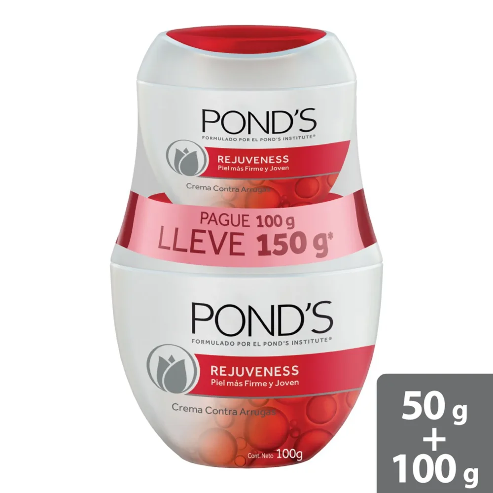 Crema ponds rejuveness pague 100g lleve 150g