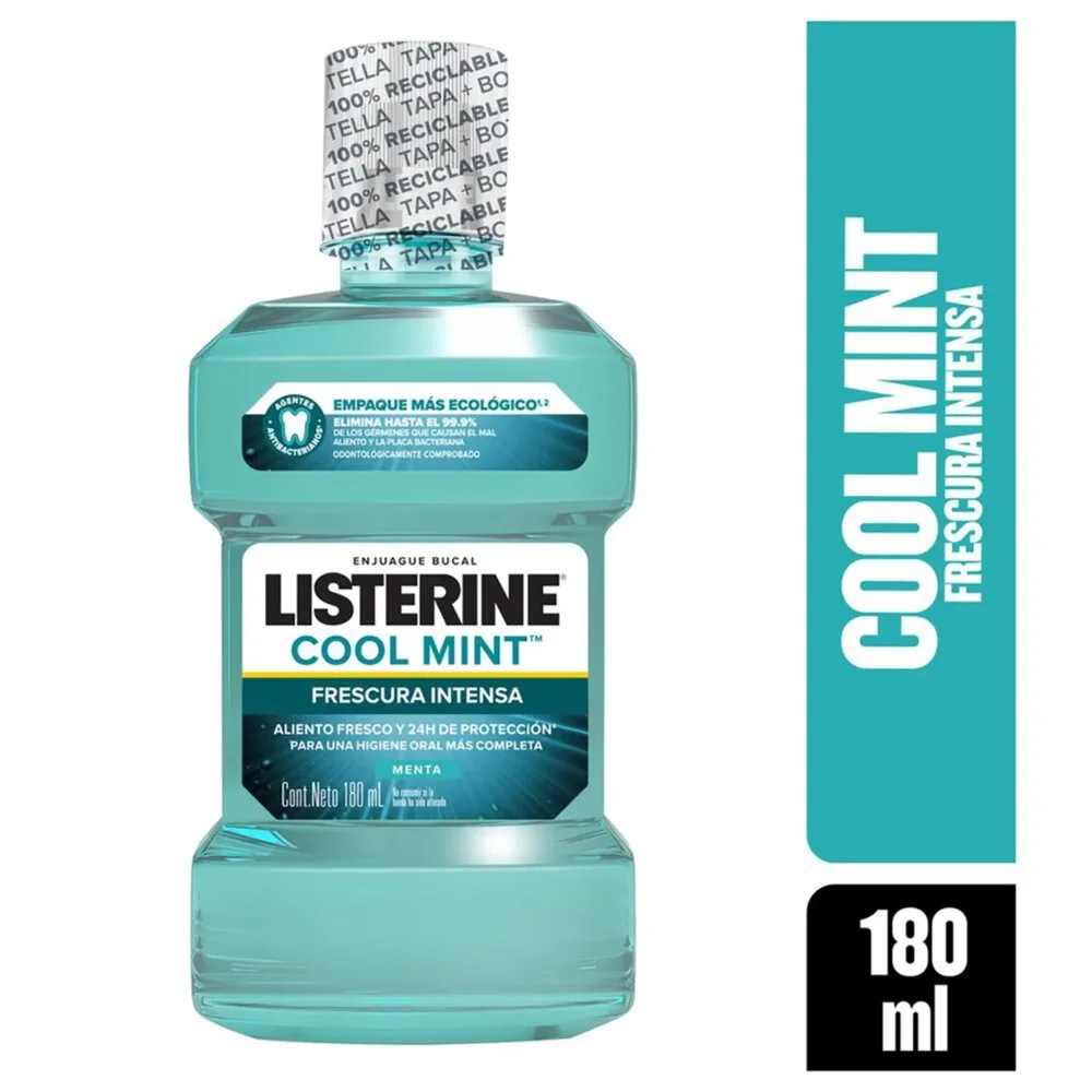 Enjuague Bucal Listerine Coolmint Frescura Intensa 180ml