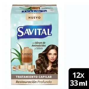 tratamiento savital aminiacidos 12 Unidades 33ml