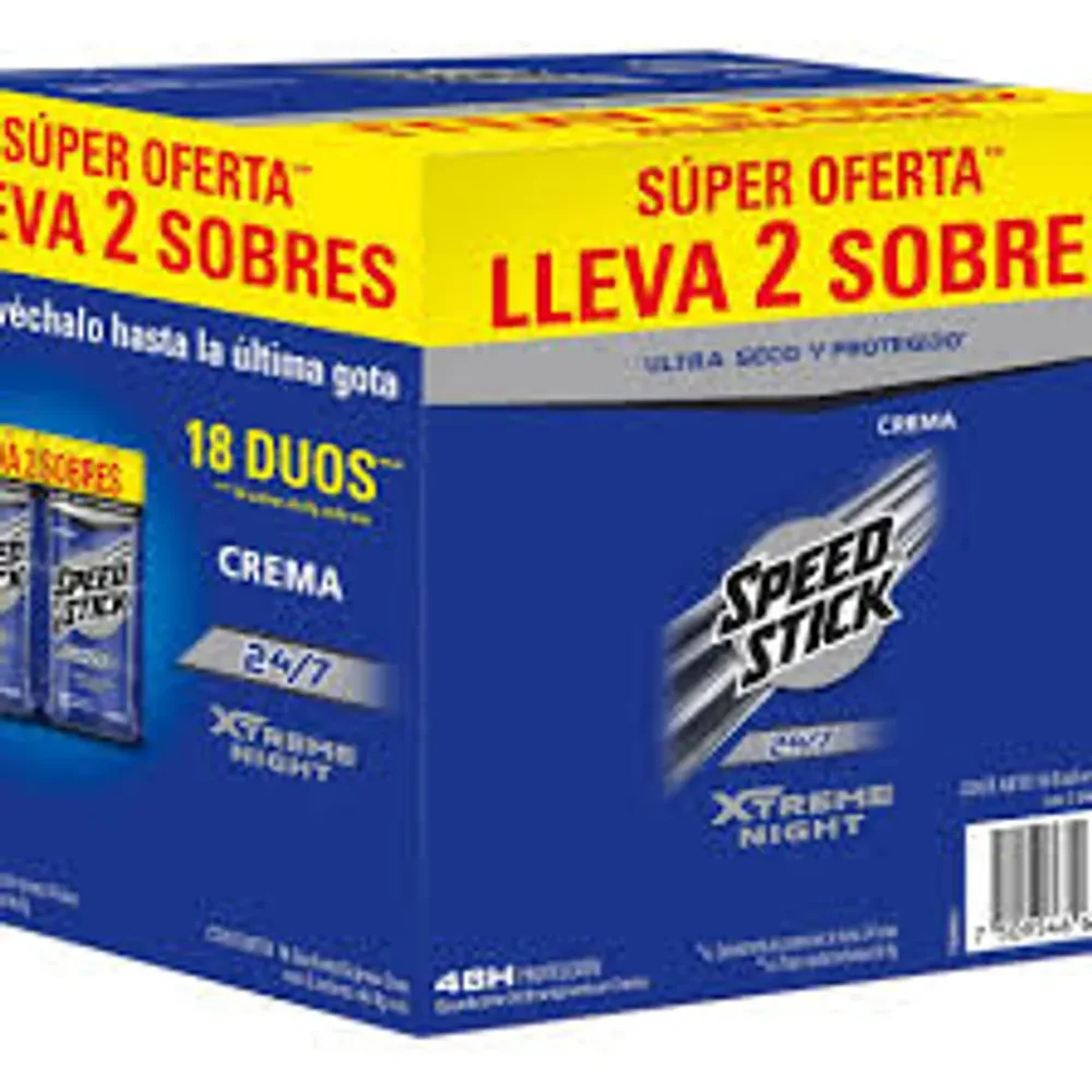 DESODORANTE EN CREMA SPEED 24/7 SOBRE CAJA *36