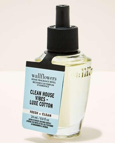Clean House Vibes - Luxe Cotton Wallflower Refill 24ML - Bath & Body Works