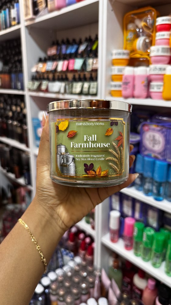 Vela 3 Mechas Fall Farmhouse 14.5oz - Bath & Body Works