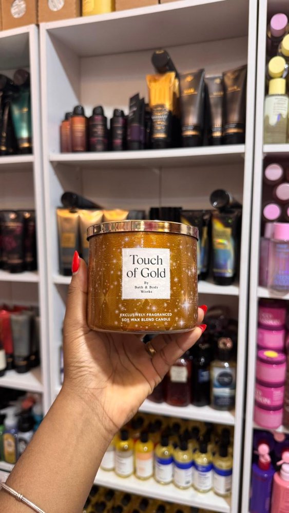 Touch Of Gold Vela 3 Mechas 14.5oz - Bath & Body Works
