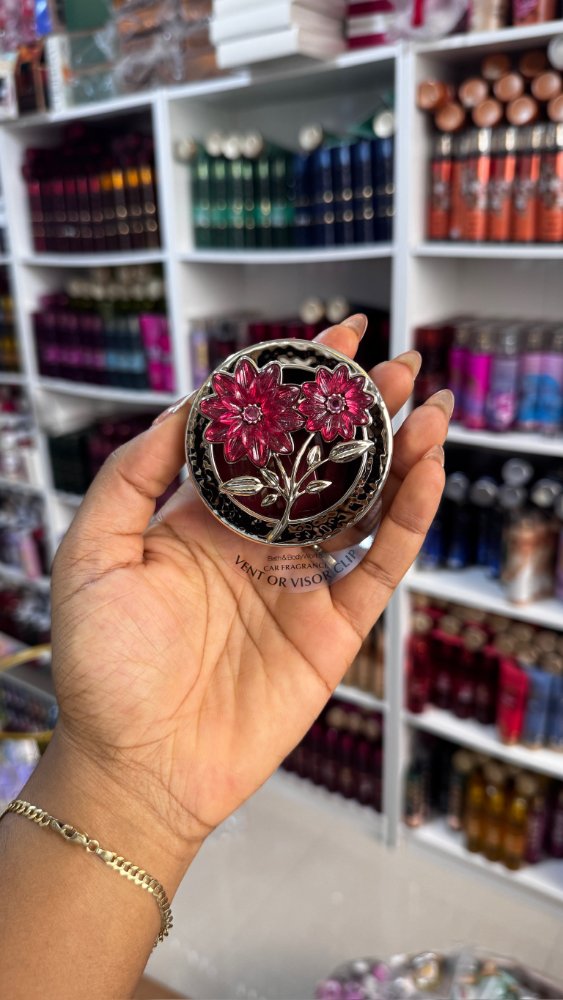 Holder Flores Rojas Para Olor de Carro - Bath & Body Works
