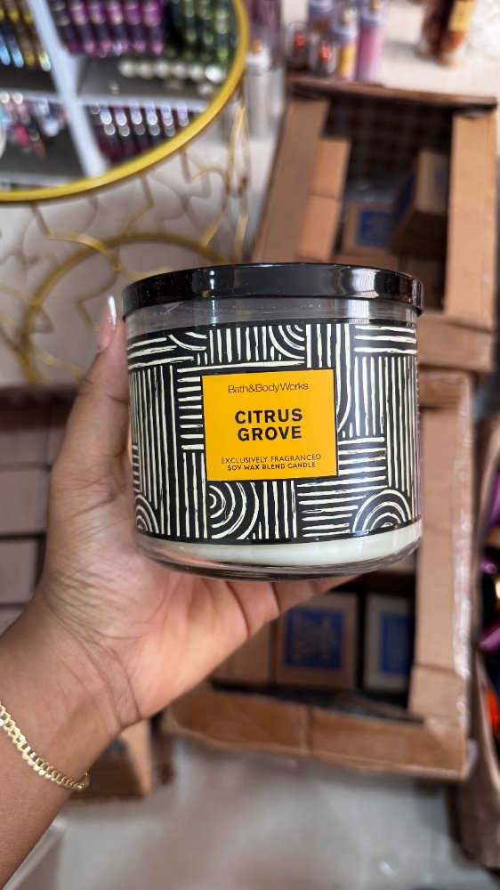 Vela 3 Mechas Citrus Grove 14.5oz - Bath & Body Works
