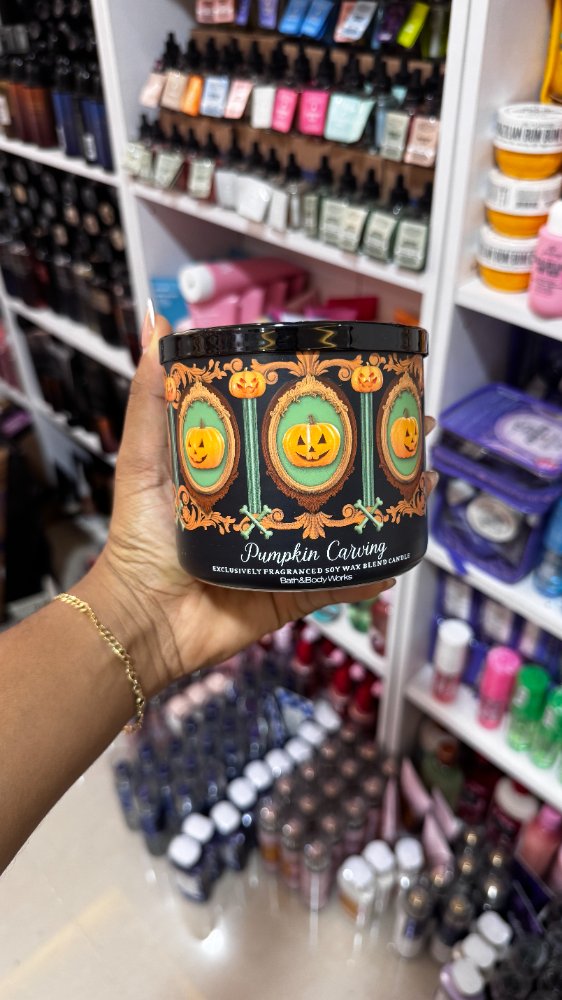 Vela 3 Mechas Pumpkins Carving 14.5oz - Bath & Body Works