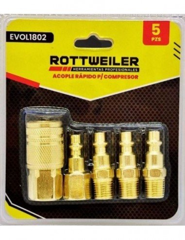 ACOPLE RAPIDO 5PZS P/ COMPRESOR ROTTWEILER