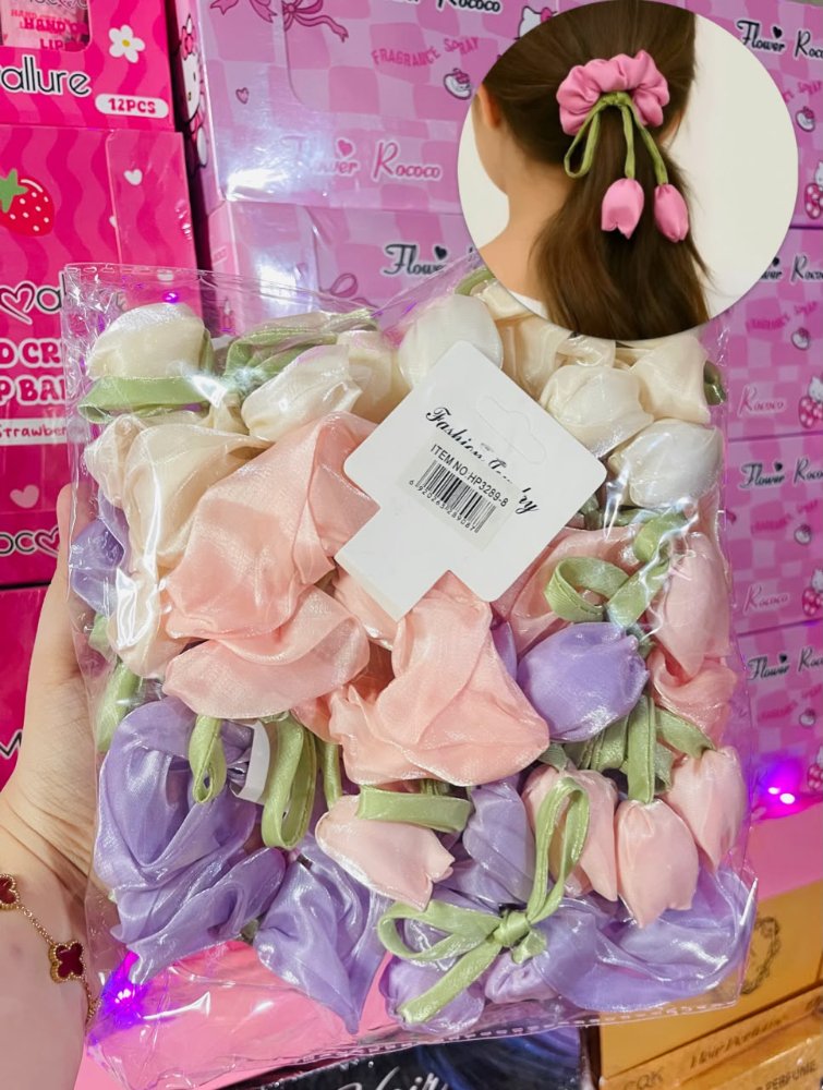Scrunchie tulipán