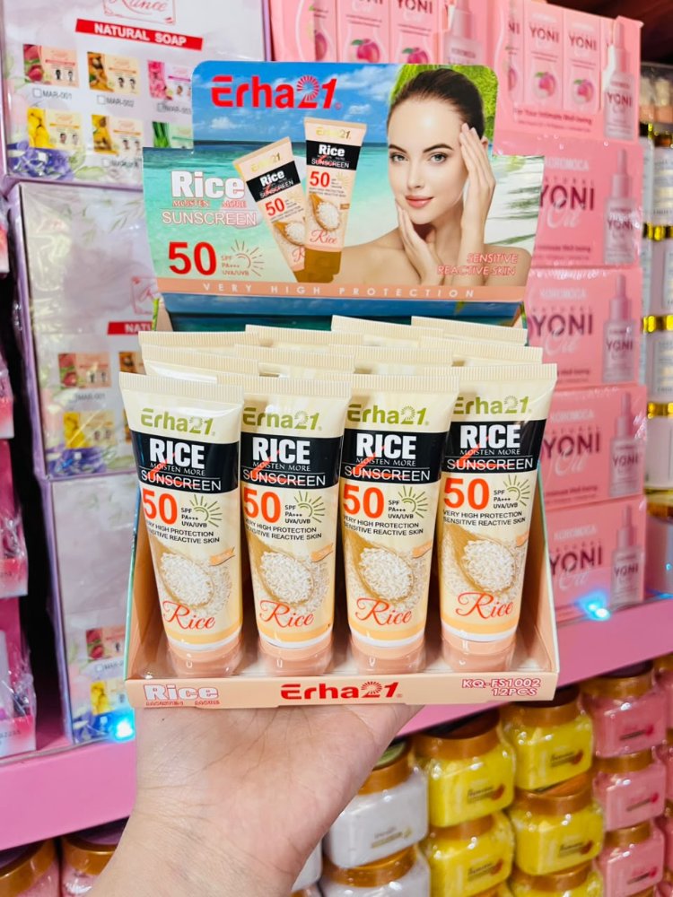 Protector aclarante de arroz para rostro (promo)