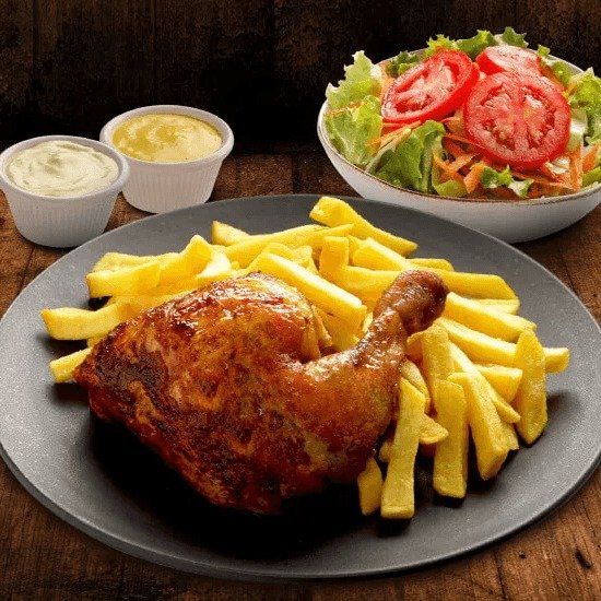 1/8 De pollo a la brasa