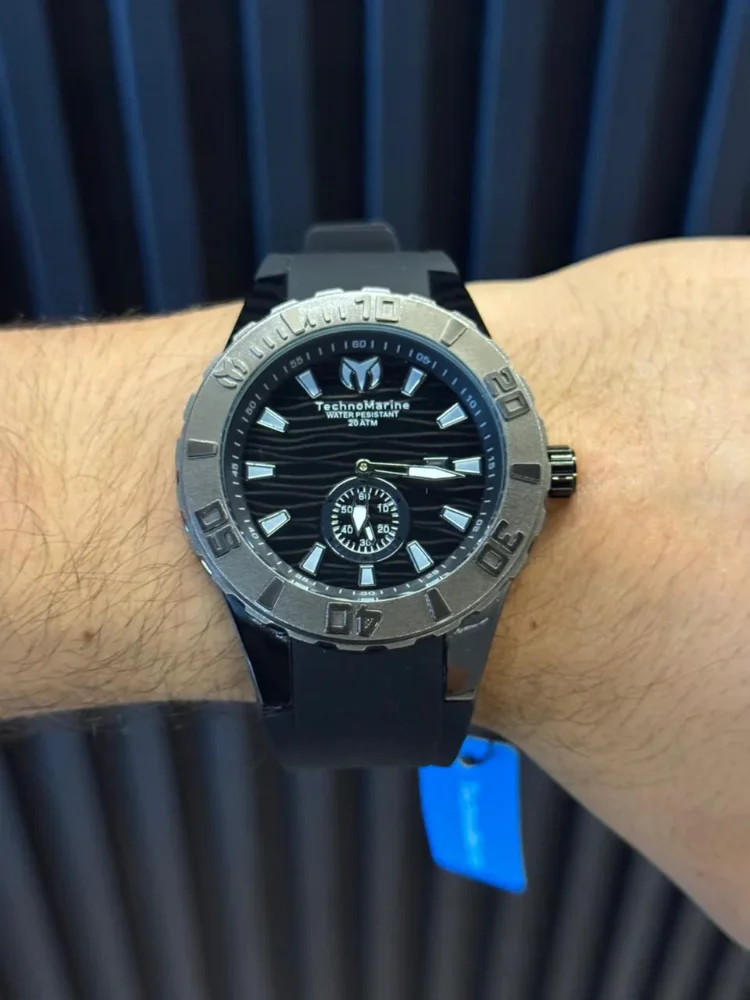 Technomarine New 2026 Goma Negra Tablero Negro