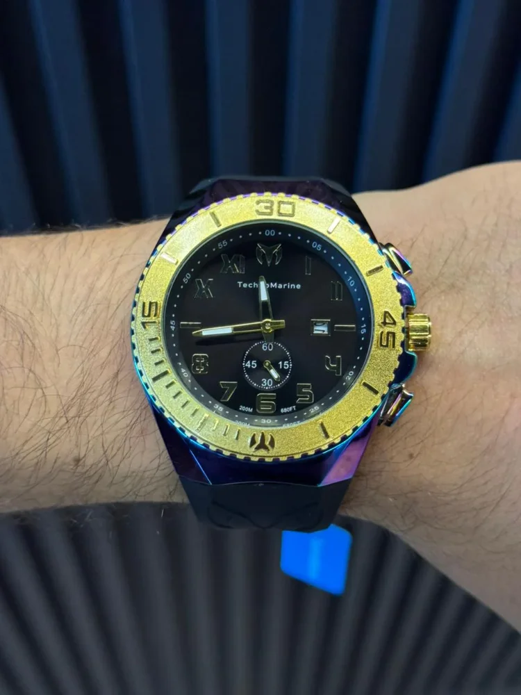 Technomarine New Negro Tablero Negro - Tornasol