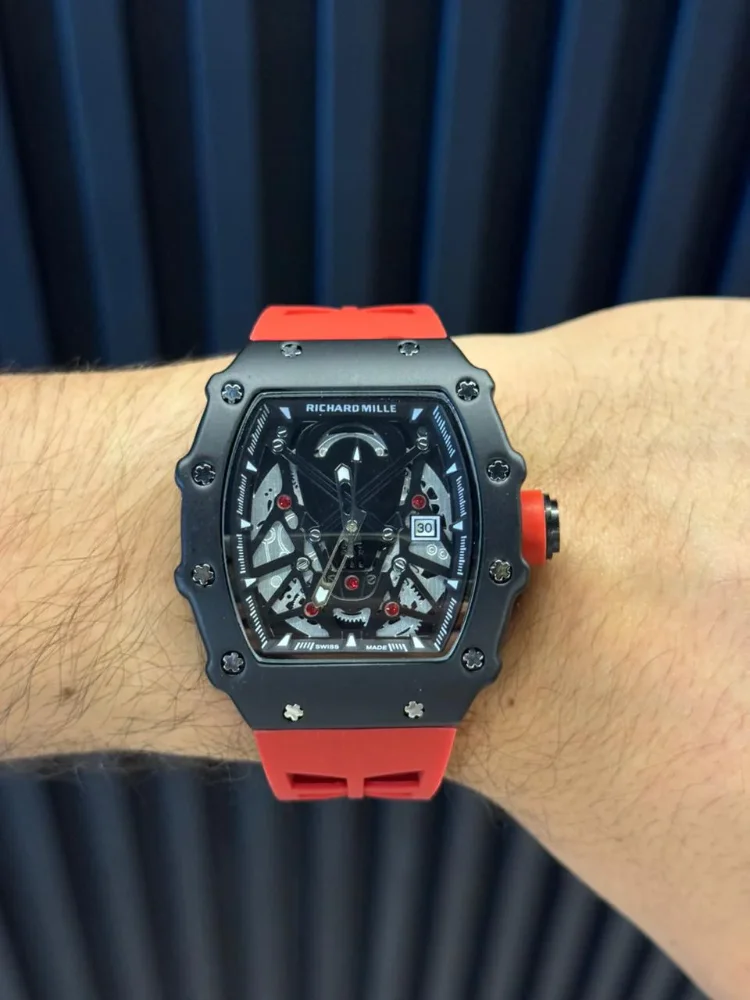 Richard Mille New 2026 Goma Roja Tablero Negro