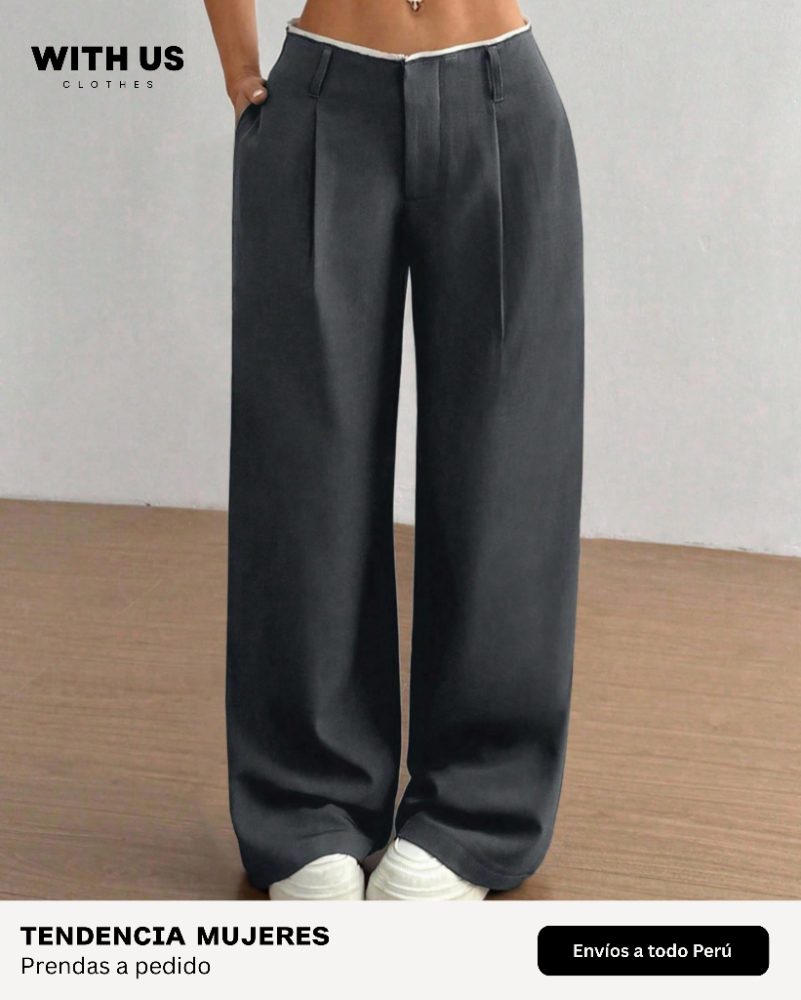 Pantalón Recto Vintage Business