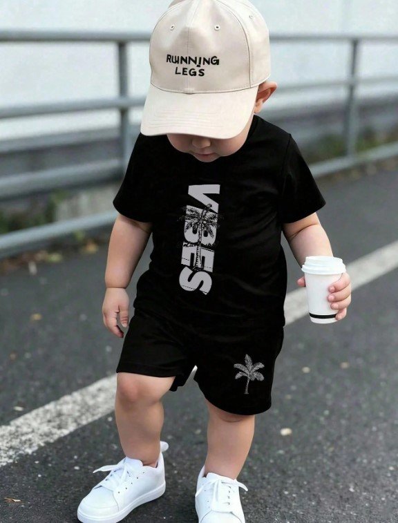 Conjunto Vibes Bebe negro