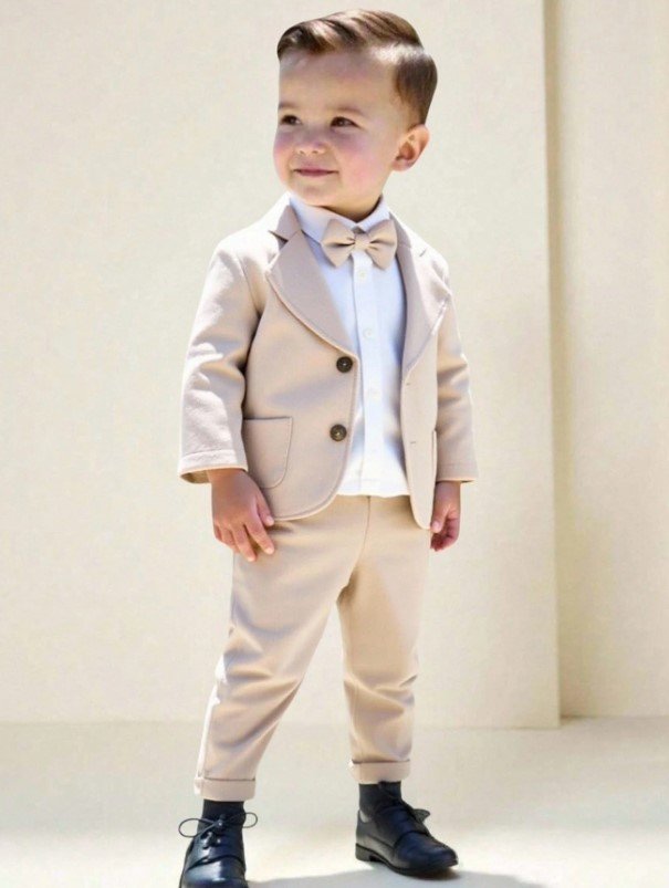 Traje beige