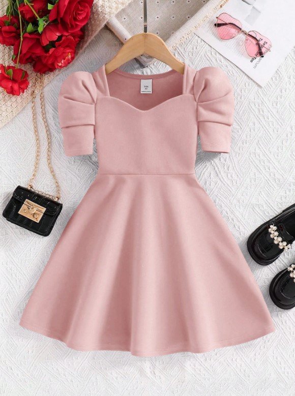 Vestido Niña Elegante Rosa