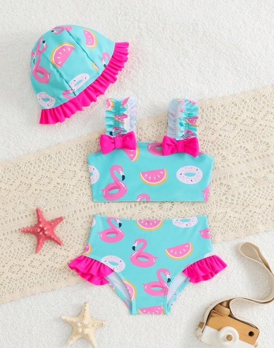 Traje de Bano Flamenco Bebe