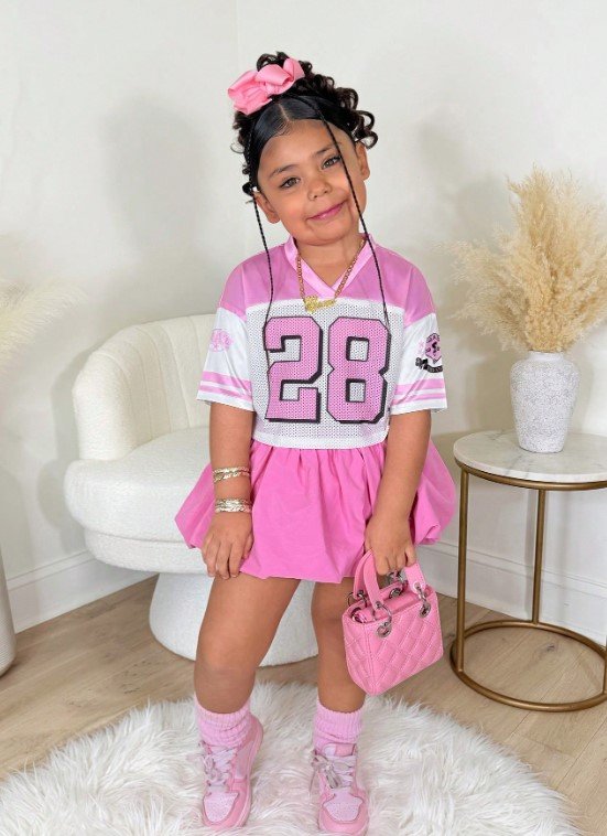 Conjunto Falda short rosa