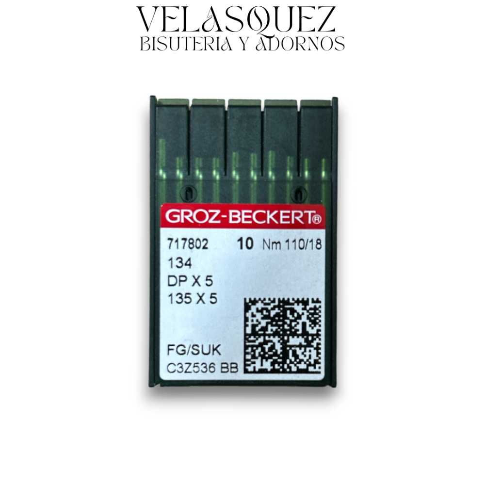 AGUJA PLANA CUBO GRUESO DP 110/18