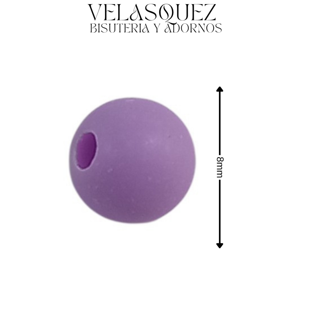 BOLA ACRILICO MIX 8MM