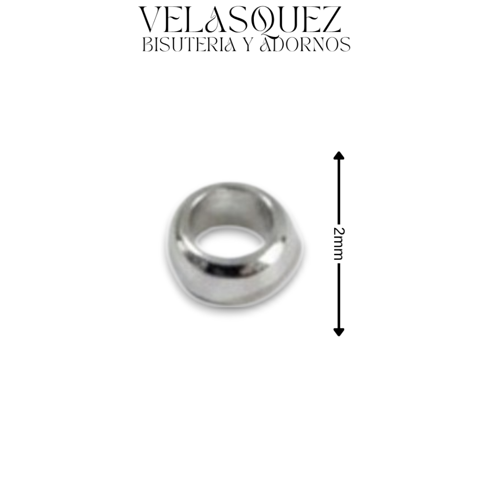 ESCALACHIN METALICO PLATEADO 2MM