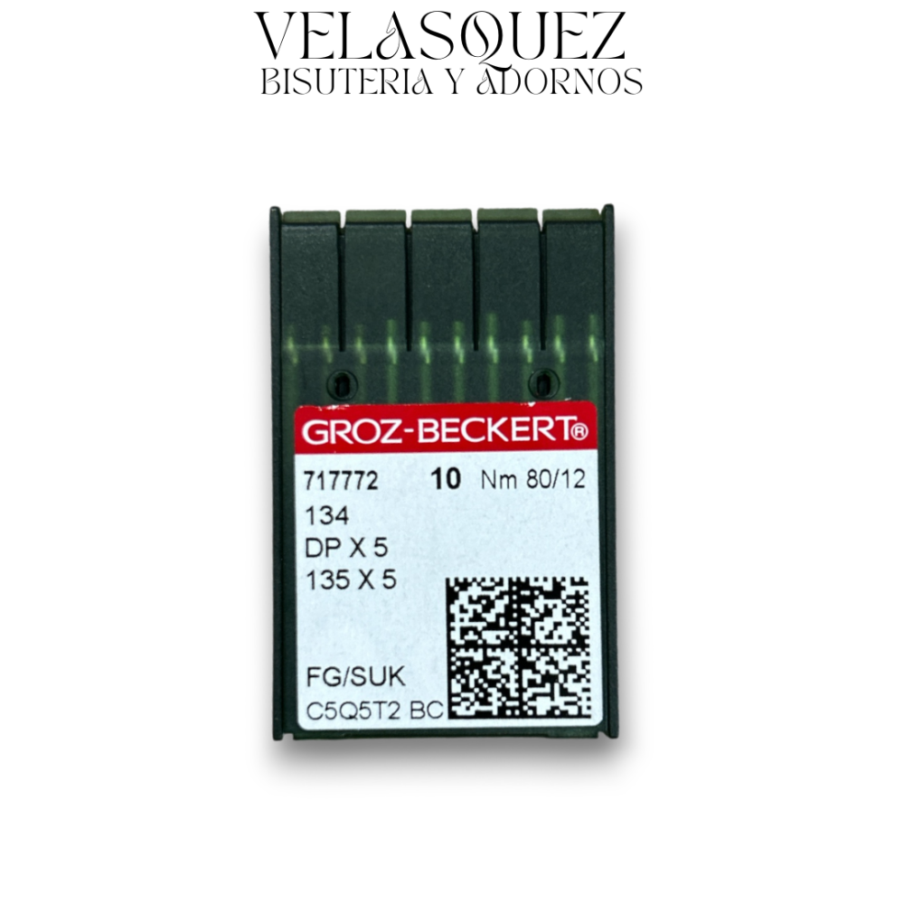 AGUJA PLANA CUBO GRUESO DP 80/12