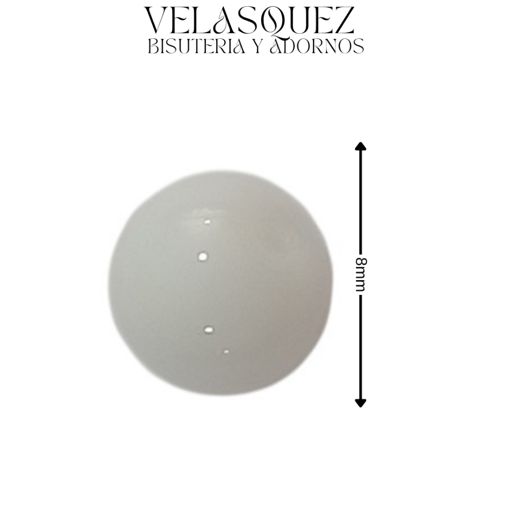 BOLA DE VIDRIO BLANCO