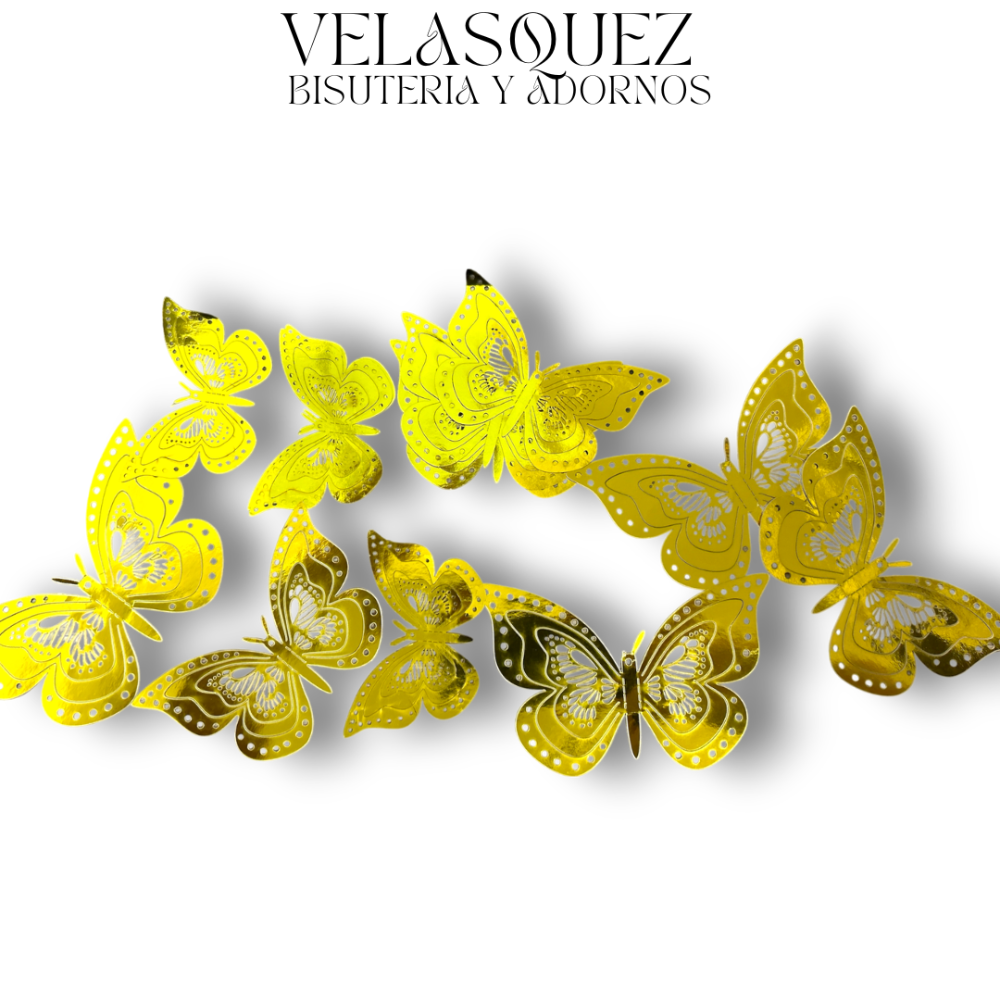 DECORACION MARIPOSA 3D #VZ004